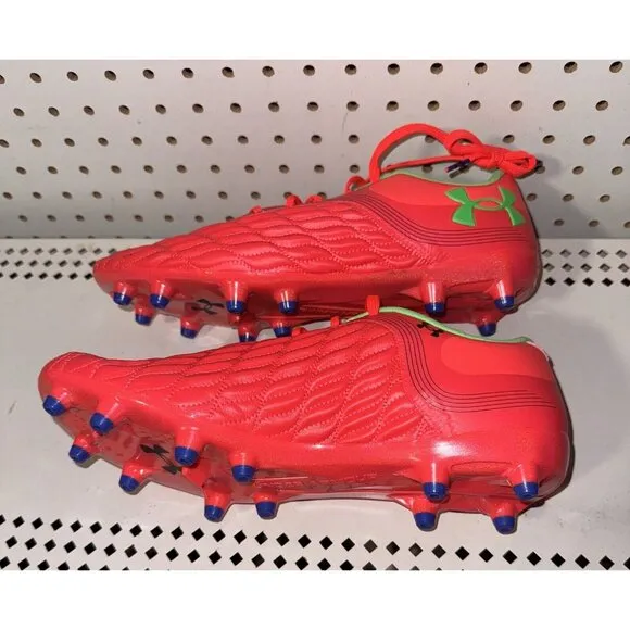 Under Armour Magnetico Pro 3 FG Womens Soccer Cleats Size 11.5 Red Green Blue