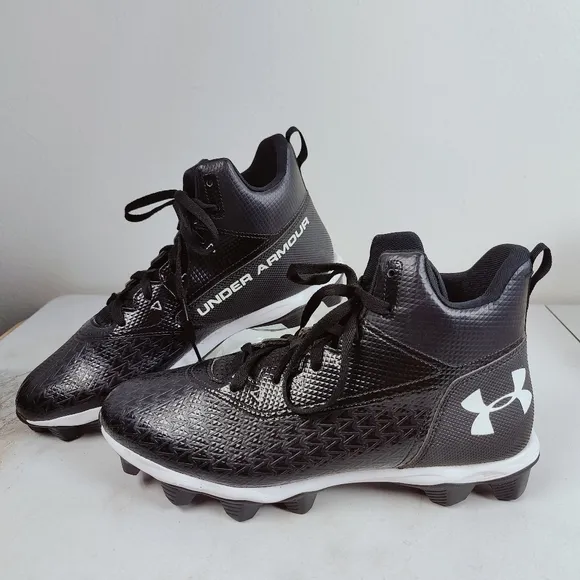 Under Armour Men's Hammer Mid Rm Football Lacrosse Shoes Cleats, Sz 9.5