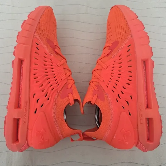 Under Armour Mens HOVR Phantom RN Bright Red Orange Knit Running Shoes Size 10.5