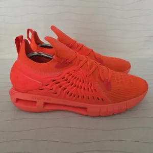 Under Armour Mens HOVR Phantom RN Bright Red Orange Knit Running Shoes Size 10.5