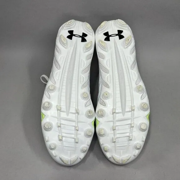 Under Armour Men's Size 15 White Nitro Football Cleats