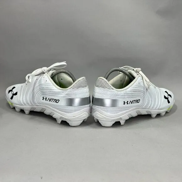 Under Armour Men's Size 15 White Nitro Football Cleats