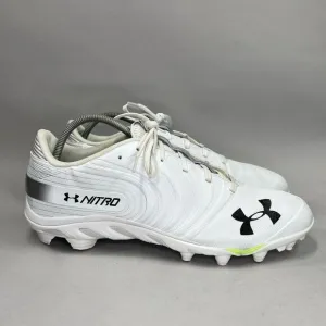 Under Armour Men's Size 15 White Nitro Football Cleats