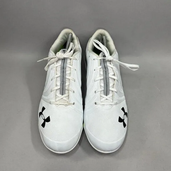 Under Armour Men's Size 15 White Nitro Football Cleats