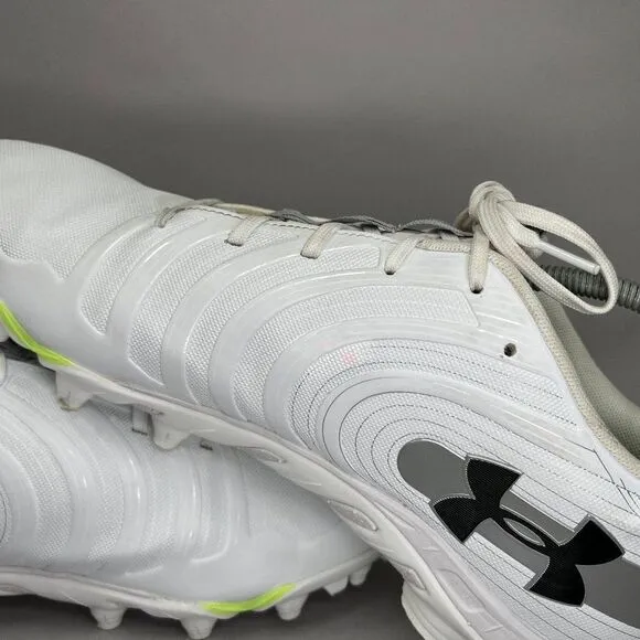 Under Armour Men's Size 15 White Nitro Football Cleats