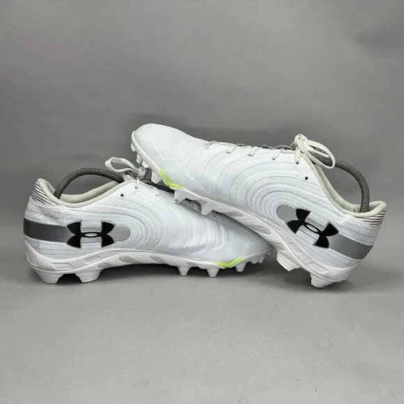 Under Armour Men's Size 15 White Nitro Football Cleats
