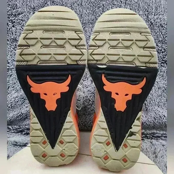 Under Armour Project Rock 3 “Summit White Rogue Orange” Gym Training Shoes