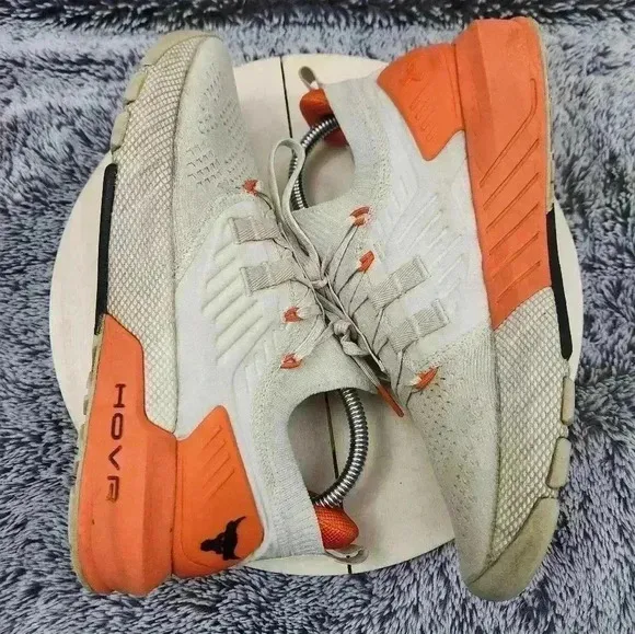 Under Armour Project Rock 3 “Summit White Rogue Orange” Gym Training Shoes