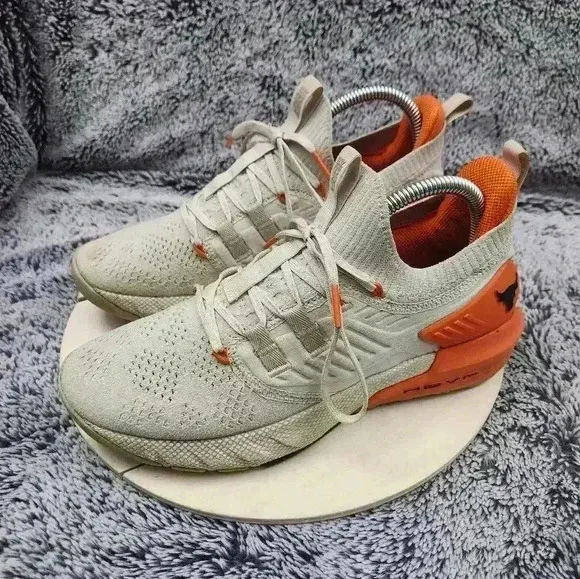 Under Armour Project Rock 3 “Summit White Rogue Orange” Gym Training Shoes