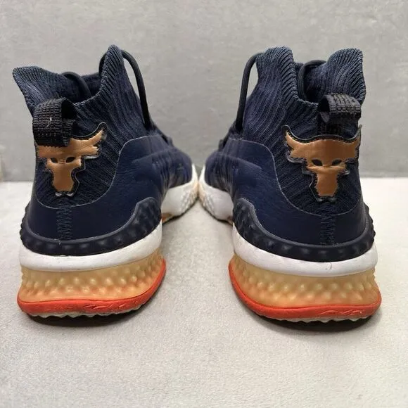 Under Armour Project Rock 1 Mens Size 12 Shoes Navy Blue Training Gym Sneaker