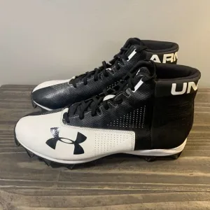 Under Armour Renegade RM Mens Size 11.5 W Football Cleats Black High Top Shoes