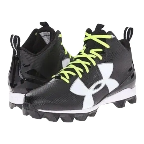 Under Armour Shoes Men Size 14 Cleats 1286600-001 UA Crusher RM Football Sneaker