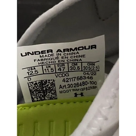 Under Armour Spotlight Lux MC 2.0 Football Cleats 3026480-100 Men's Sz 12.5 NEW