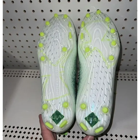 Under Armour Spotlight Lux MC 2.0 Mens Football Cleats Size 11 Green White