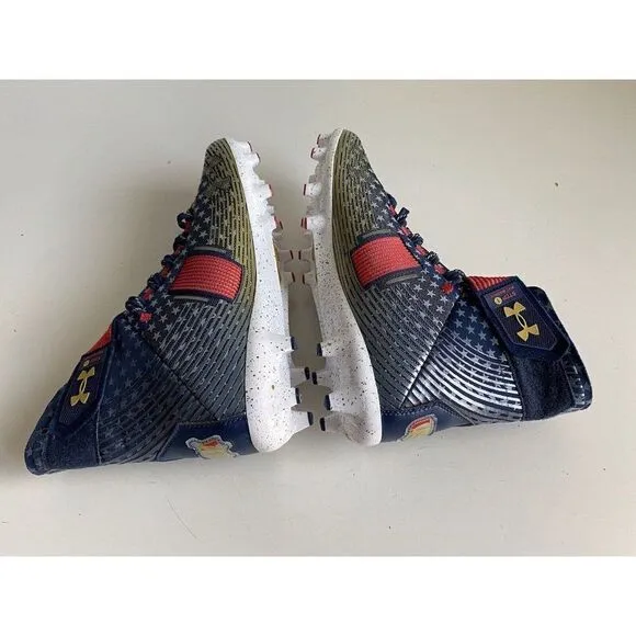 Under Armour Highlight MC LE USA Football Cleats 3025740-100 Men’s Sz 12.5