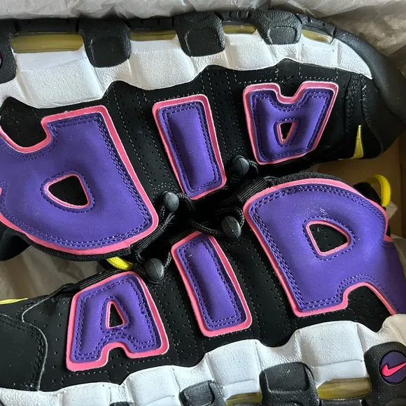 UNISEX Nike Air More Uptempo &quot;Black/Multi/Court Purple