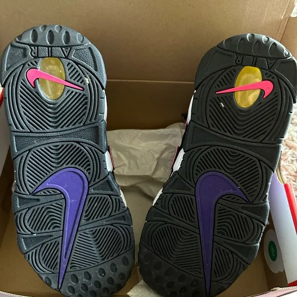 UNISEX Nike Air More Uptempo &quot;Black/Multi/Court Purple