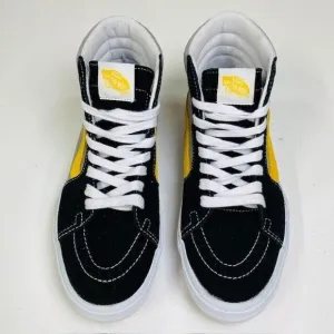 Vans BMX Sk8-Hi Classic Black Gray Gold‎ Canvas Suede Shoes Men's Size 7