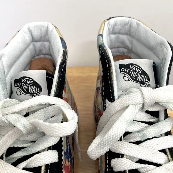 Van's Disney Princess’s Shoes Lace Up Sneakers Rare NWOB Size 6