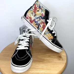 Van's Disney Princess’s Shoes Lace Up Sneakers Rare NWOB Size 6