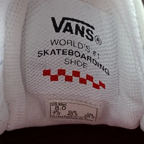 Vans Kyle 2 Pop Cush Velcro 9.5 Womens