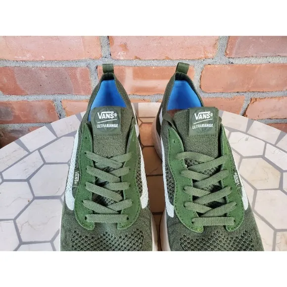 Vans Men Sz 7.5 Shoe UltraRange vr3 low chive Olive Green Military VN0A4BXBE021