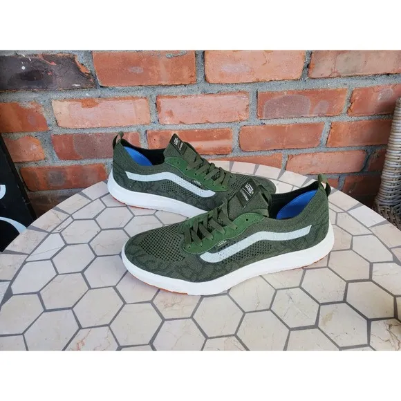Vans Men Sz 7.5 Shoe UltraRange vr3 low chive Olive Green Military VN0A4BXBE021