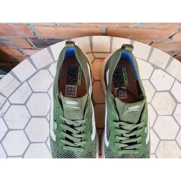 Vans Men Sz 7.5 Shoe UltraRange vr3 low chive Olive Green Military VN0A4BXBE021