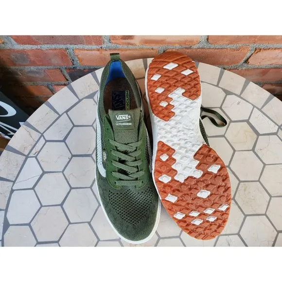 Vans Men Sz 7.5 Shoe UltraRange vr3 low chive Olive Green Military VN0A4BXBE021
