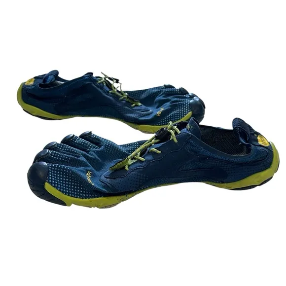 Vibram Fivefingers 42 Bikila Evo Road Running Shoe Blue Yellow Barefoot Running