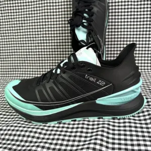 Vimazi NWT Men's Trail Z2 Black Blue Athletic Trail Running Runner Shoes Size 12