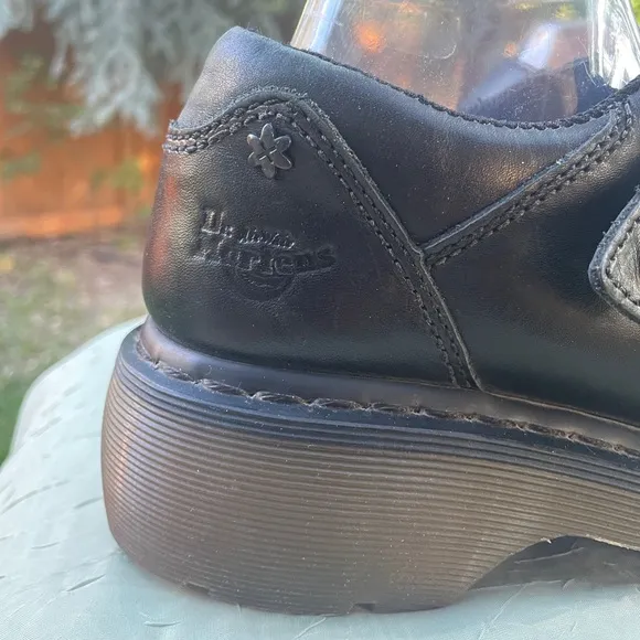 Vintage Dr Martens Y2K Amanda HTF Black Double Buckle Chunky Mary Janes Sz 8-8.5