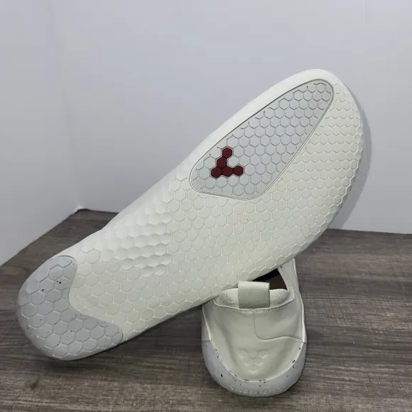 Vivobarefoot 301055-02 Geo Court Knit LIMESTONE Leather Shoes Mens Sz EU49 15 US