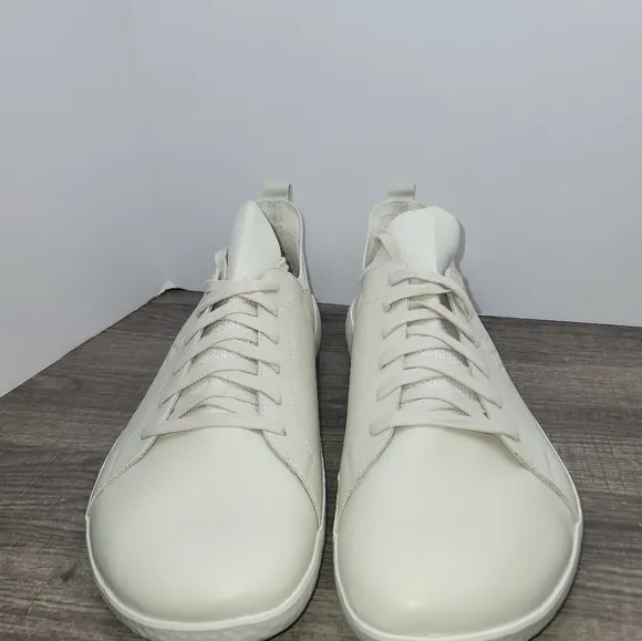 Vivobarefoot 301055-02 Geo Court Knit LIMESTONE Leather Shoes Mens Sz EU49 15 US