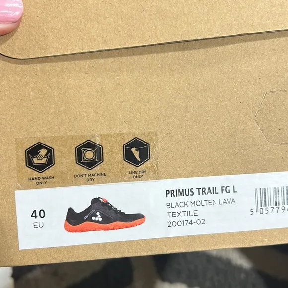 Vivobarefoot PRIMUS TRAIL Black Molten Lava Womens Shoes sz EU 40 US 9