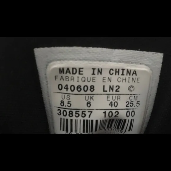 Y2K Nike Zoom Air Black White Tennis Shoes Sneakers Size 8.5