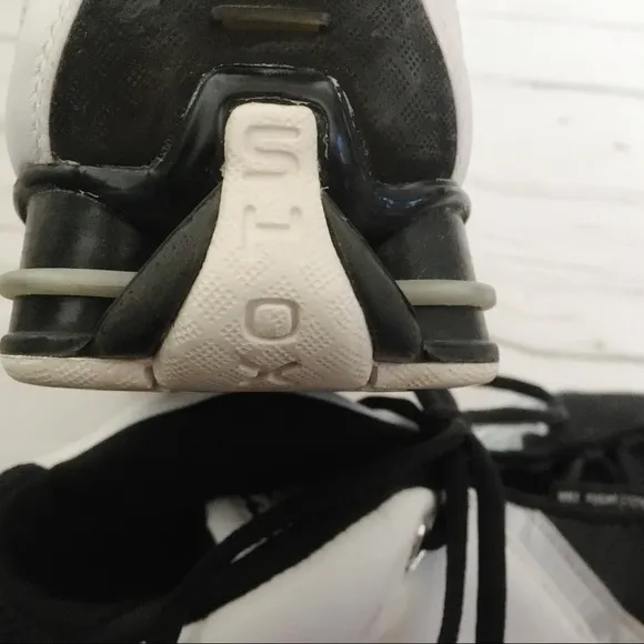 Y2K Nike Zoom Air Black White Tennis Shoes Sneakers Size 8.5