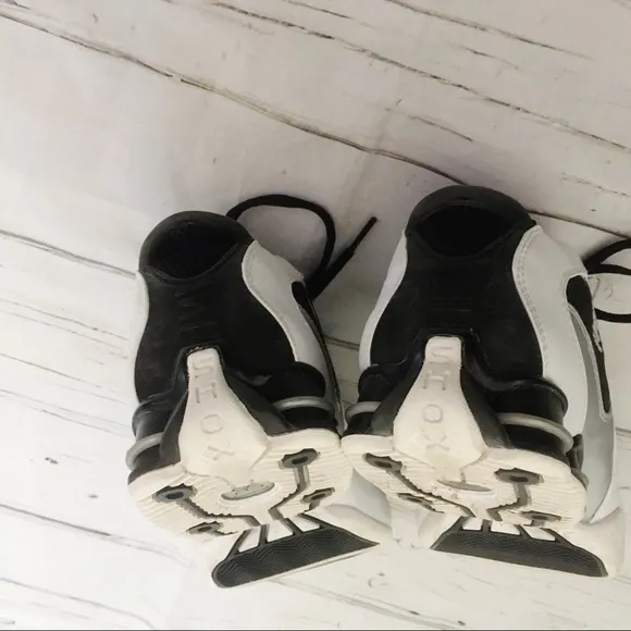 Y2K Nike Zoom Air Black White Tennis Shoes Sneakers Size 8.5