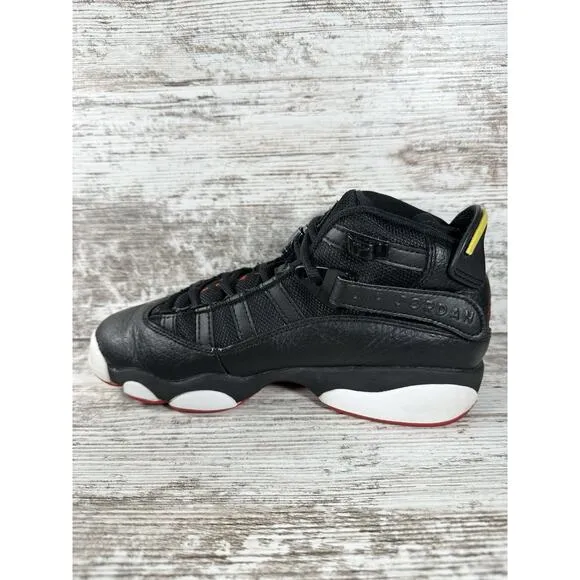 Youth Nike Air Jordan 6 Rings (GS) Black Sneakers Sz 5.5Y Athletic Gym