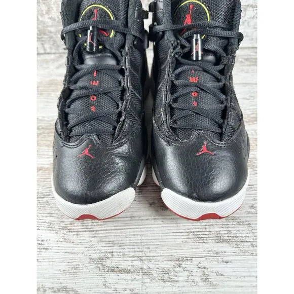 Youth Nike Air Jordan 6 Rings (GS) Black Sneakers Sz 5.5Y Athletic Gym